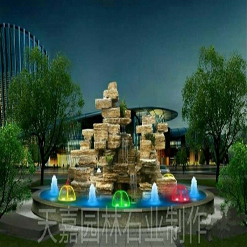 衢江水幕墙喷泉设计